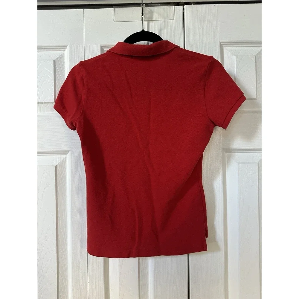 VTG Rare Ralph Lauren Polo Boys Sz S Big Pony Red Cotton Preppy Academic